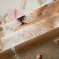 thumbnail image 5 of Homewish Cute Maltese Dog Kitchen Curtains,Pink Peony Flower Black Out Curtains Pack of 2 (42x63 Each),Cream, 5 of 6