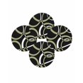 thumbnail image 7 of 15 Inch Round Placemats Set of 4, Black Geometric Non Slip Heat Insulation PP Table Mats, Modern Sage Green White Striped Art Washable Place Mats for Kitchen Dining Party Table Decor, 7 of 7