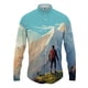thumbnail image 3 of Camisa con solapa con estampado 3D de paisaje para hombre y mujer, camisas casuales de moda de manga larga, ropa de calle con botones, ropa unisex de gran tamaño, 3 of 5
