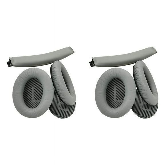 2X Headband Cushion Ear Pads Replacement for Quiet Comfort 25 35 (QC25 QC35) and 35 II (QC35Ii) Headphones