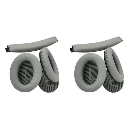2X Headband Cushion Ear Pads Replacement for Quiet Comfort 25 35 (QC25 QC35) and 35 II (QC35Ii) Headphones
