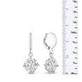 thumbnail image 5 of SuperJeweler 5 Carat Swarovski Elements Crystal Hoop Earrings in Silver, 1 inch for Women, 5 of 6