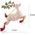 thumbnail image 5 of Fashion Christmas series CorsageTree Snowflake Wreath Santa Brooches Pins Elegant Xmas Jewelry, 5 of 13