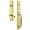 Lifetime Brass, variant on Grandeur 843108 Carre Solid Brass Rose Left Handed Keyed Entry Single Cylinder Full Plate