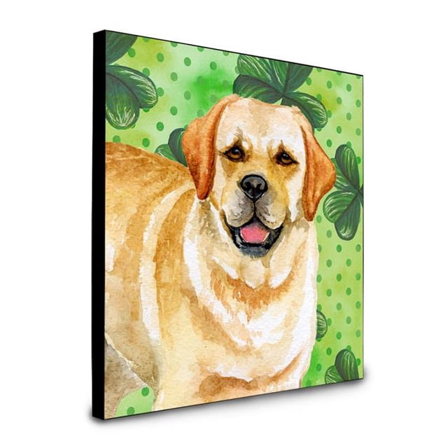 Golden Retriever St Patricks Artwork Panel Wall Decor