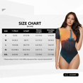 thumbnail image 5 of Uemuo Lighthouse At Sunset Coast Pattern Women's One Piece Short Sleeve Swimsuit Rash Guard Surfing Modest Quick-drying Swimsuit Beach Essentials-XX-Large, 5 of 9
