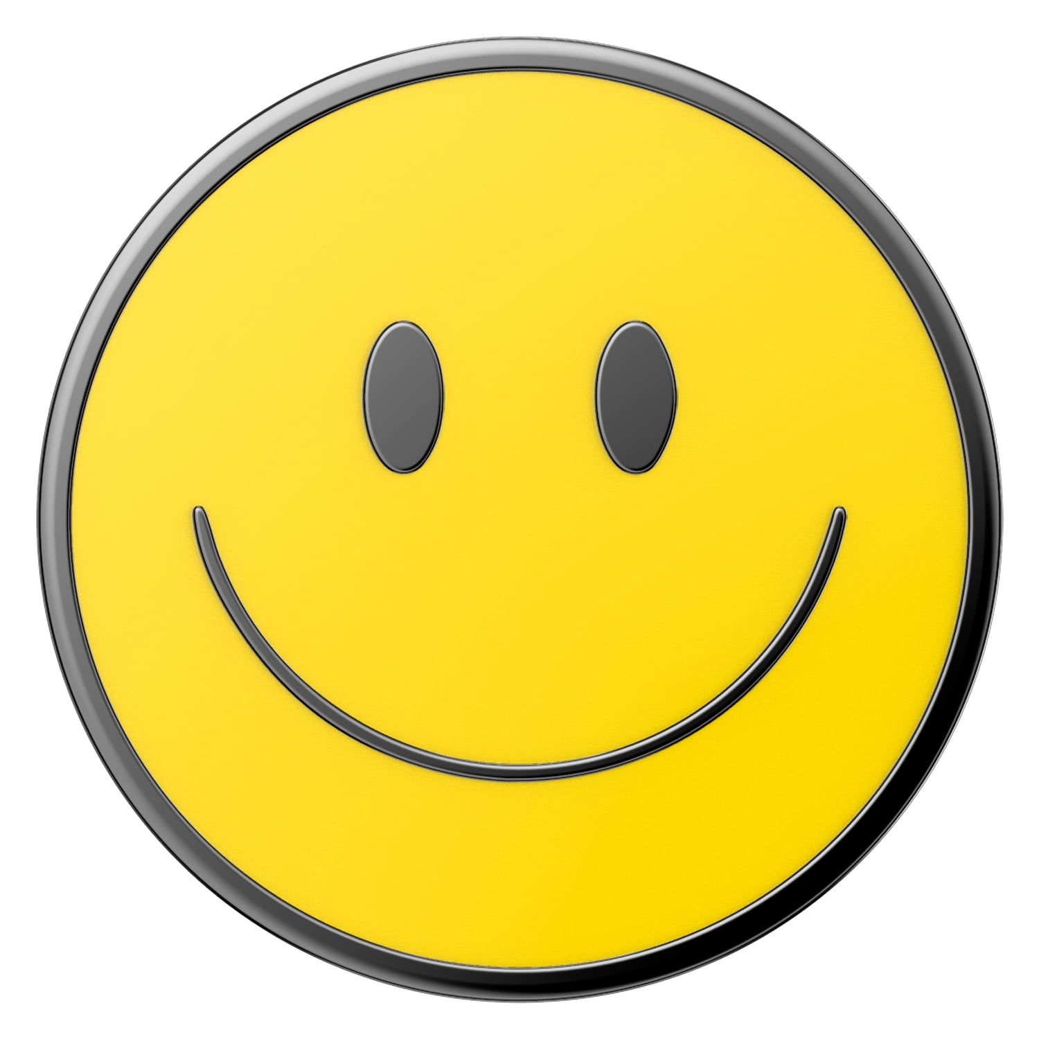 PopSockets Adhesive Phone Grip with Expandable Kickstand and swappable top - Enamel Yellow Be Happy