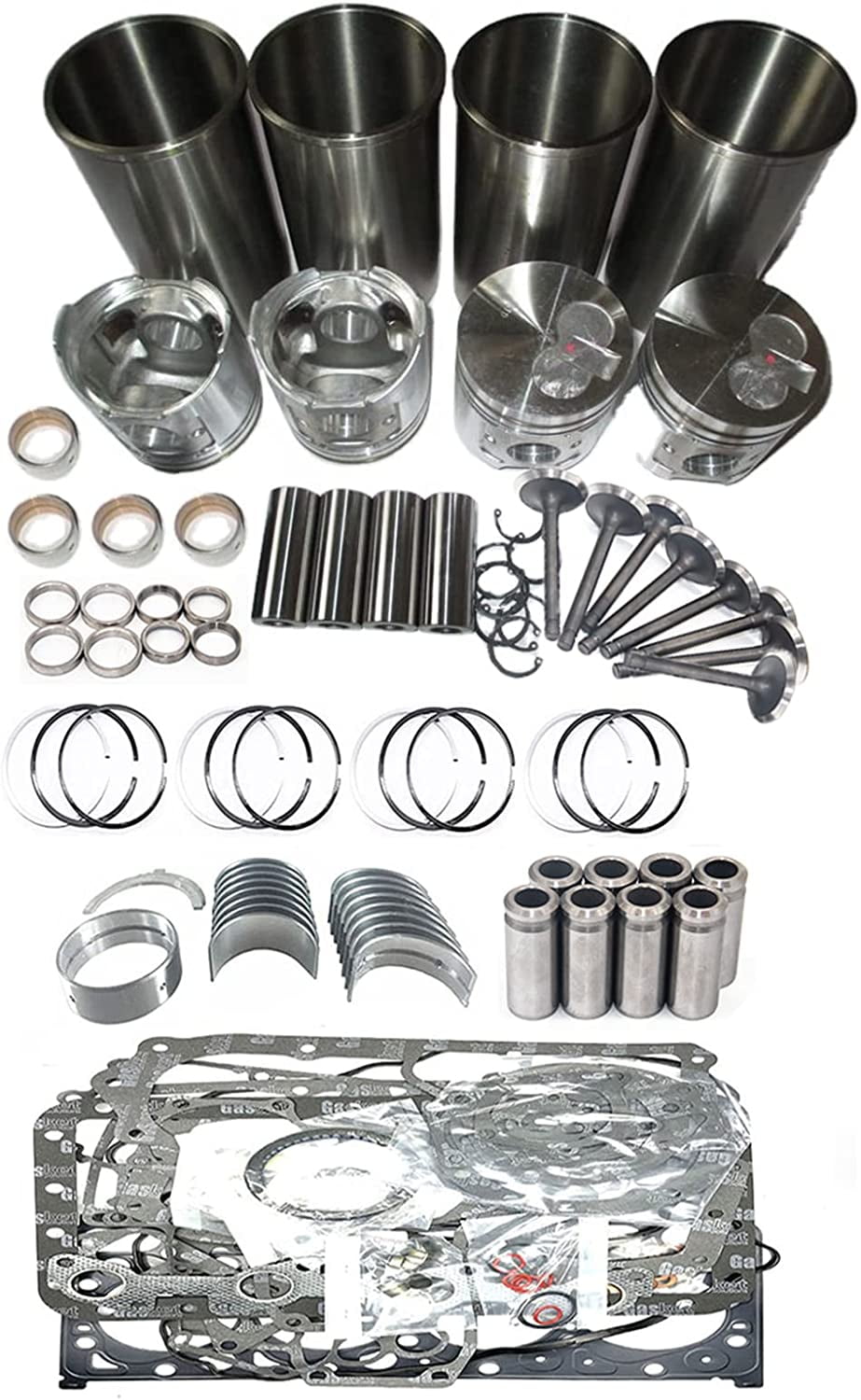 Seapple 4D92E 4TNE92 Rebuild Kit Compatible with Yanmar Hyster fortens
