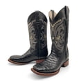 thumbnail image 5 of Men’s Leather Cowboy Boot Square Toe Embossed Python Print, 5 of 7