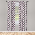 thumbnail image 3 of Ambesonne Deer Curtains, Animal Head with Antlers, Pair of 28"x84", Multicolor, 3 of 5