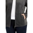 thumbnail image 3 of Karen Scott Sport Womens Plus Zeroproof Fleece Performance Athletic Jacket, 3 of 3