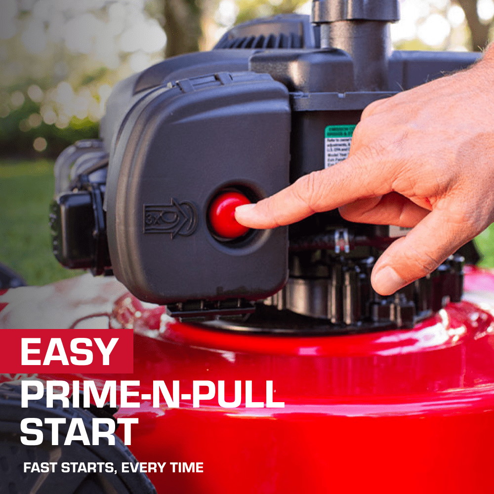 Hyper Tough 20" 125cc Gas Powered Walk-Behind Push Lawn Mower with Briggs & Stratton Engine, Red