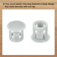 thumbnail image 4 of Uxcell 64PCS 7mm Light Gray Plastic Hole Plugs, Flush Type Panel Hole Caps, 4 of 6