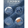 thumbnail image 5 of EMMIOL Women's Jean Shorts Y2K Mid Waist Baggy Wide Leg Denim Shorts,Distressed Jorts for Summer Streetwear, 5 of 6