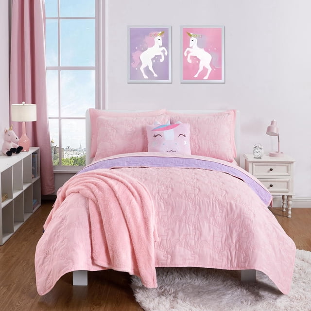 Mainstays Kids Reversible Quilt In a Bag