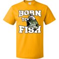 thumbnail image 3 of Inktastic Born to Fish T-Shirt, 3 of 5