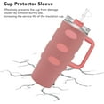 thumbnail image 4 of Silicone Cup Boot for 30 Oz Tumbler, All Around Protection Cup Sleeve, Insulated Anti Slip Wear Proof Cup Protective Sleeve Cover for Offices,Outdoor Camping, Pink, 4 of 8
