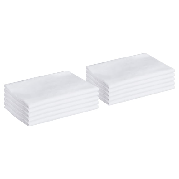 ECR4Kids Rest Mat Washable Sheet, Cotton/Polyester Blend, Daycare Essentials, White, 10-Pack