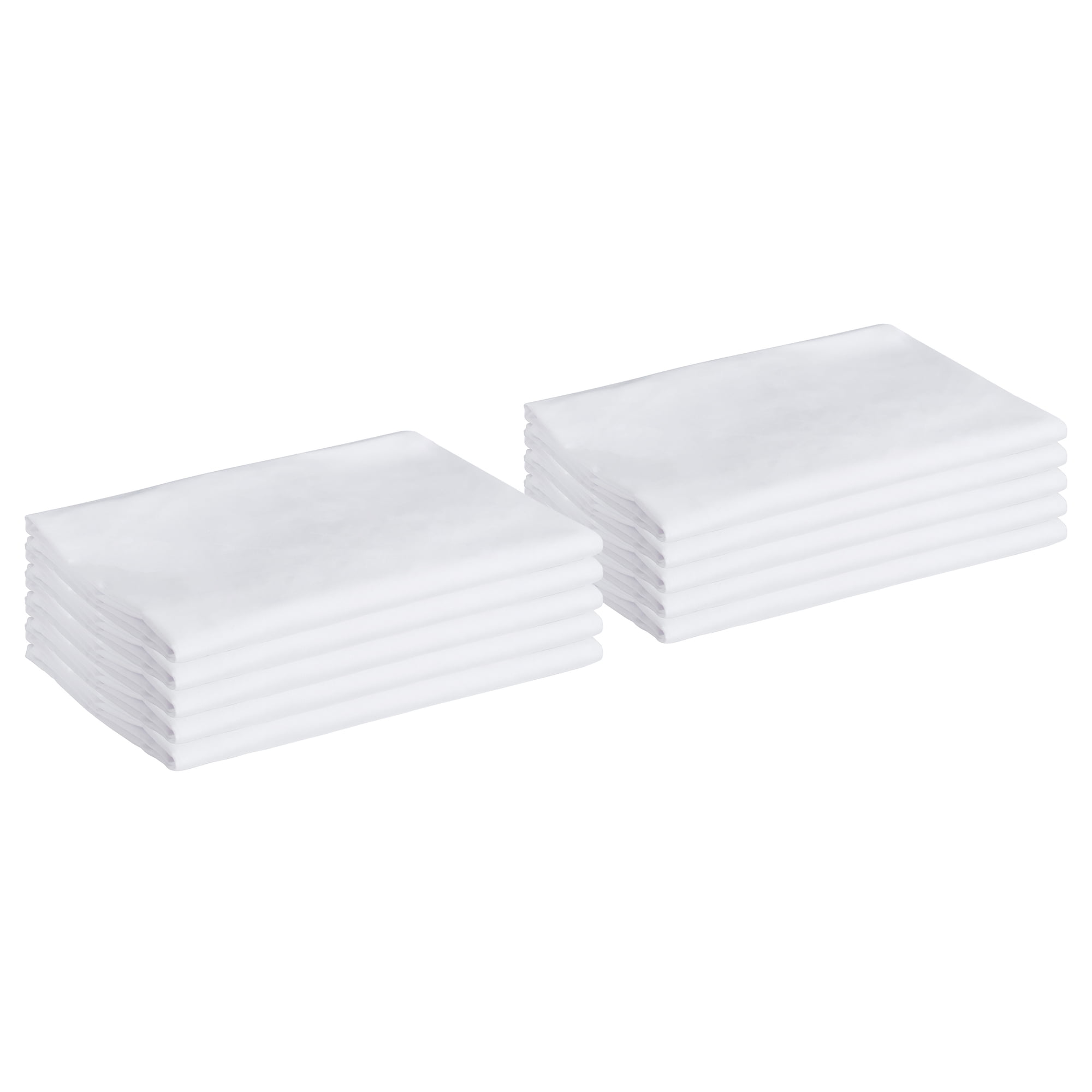 ECR4Kids Rest Mat Washable Sheet, Cotton/Polyester Blend, Daycare Essentials, White, 10-Pack