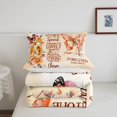 thumbnail image 4 of Erosebridal Orange Butterfly Bedding Sets Twin with Comforter, Inspirational Quotes Duvet Insert, Rose Floral Decor, 2pcs, 4 of 6