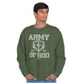 thumbnail image 4 of Religious Christian Army of God Men's Crewneck Sweatshirt Brisco Brands S, 4 of 6