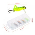 thumbnail image 4 of Cebo para peces, 5 unidades/caja, anzuelos para saltamontes voladores, señuelos para insectos y peces, rendimiento de primer nivel, 4 of 8