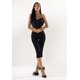 thumbnail image 3 of Women's Capri Jeans Shorts 3/4 Bermuda Denim Shorts Stretch Slim Fit - YKY416, 3 of 3