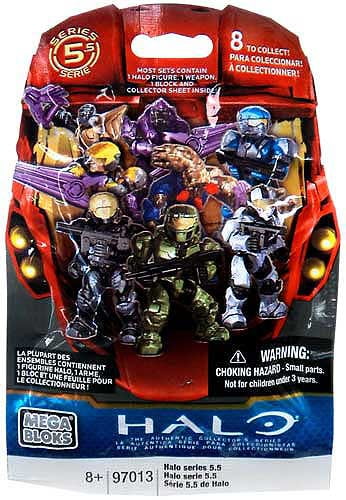 Mega Bloks Halo Series 5 RED translucent SPARTAN new in Package 