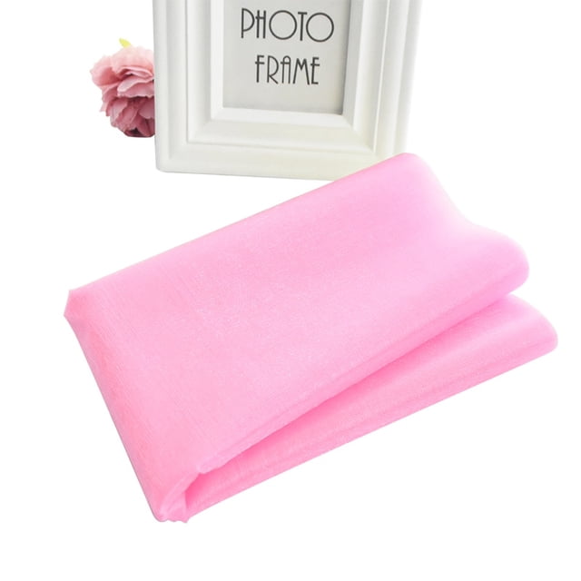 Rollo de tul de boda de cristal transparente, tela de Organza para decoración de fondo de fiesta de cumpleaños, fajas de silla de Organza DIY, 5/10M
