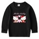 thumbnail image 3 of Hello Kitty camiseta de Color sólido para niños primavera otoño nueva camisa de cuello redondo para niños y niñas Camisa de manga larga de algodón para bebés, 3 of 5