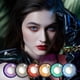 thumbnail image 3 of Accesorios perfectos para cosplay de anime de Halloween para mujeres: 2 lentes para fiestas, regalo ideal para damas y niñas, 3 of 5