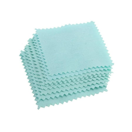 10Pcs Jewelry Polishing Cloth For Cleaning Buffing & Polishing Sterling Silver & Platinum Gold