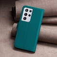 thumbnail image 5 of Premium High Quality Wallet Case For Samsung S21 Ultra, Strong Magnetic Clasp Case with [RFID Blocking] Card Holder Kickstand Magnetic,Leather Flip Case for Samsung Galaxy S21 Ultra, Green, 5 of 8