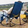 thumbnail image 3 of SUNSPIRE Folding Rocking Camping Chair 2 Pack Oversized 400 lbs Heavy Duty Padded Rocker Hard Armrests Portable Outdoor Seat for Patio Garden Blue, 3 of 9