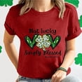 thumbnail image 1 of T-shirts de la Saint-Patrick pour Femmes T-Shirt Graphique à Manches Courtes Col Rond Saint-Patrick, 1 of 7
