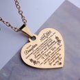 thumbnail image 4 of Inspiration Necklace Gifts for Daughter/ Son Christmas New Year Birthday Gift I Love You Heart Pendant Jewelry Necklace from Mom Dad, 4 of 6