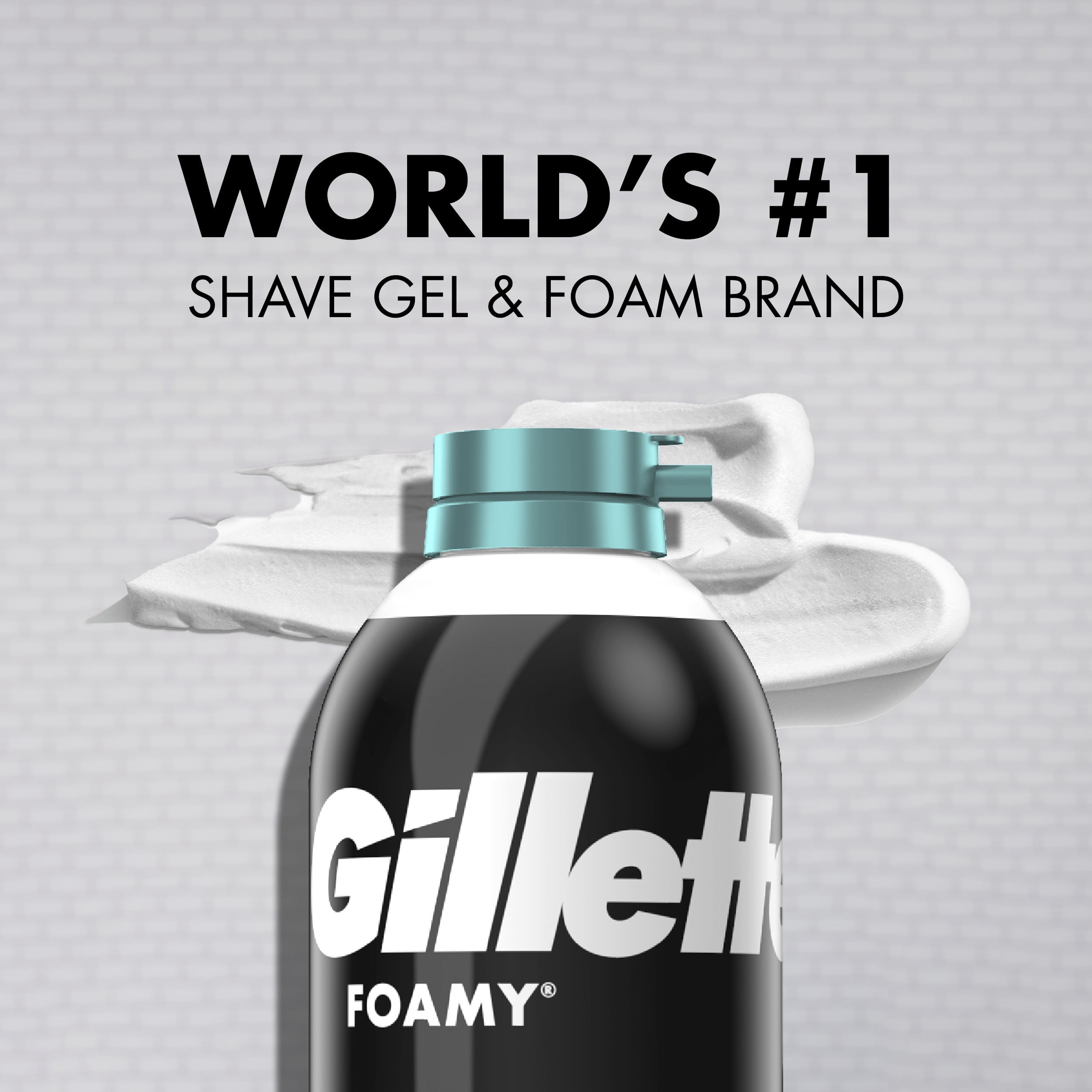 Gillette Foamy Sensitive Shave Foam For Men, Sensitive Skin, 11 oz