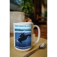 thumbnail image 2 of 15 fl oz Ceramic Mug, San Juan Island, Washington, Orca and Calf, Dishwasher & Microwave Safe, 2 of 3