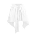 thumbnail image 2 of Women Yoga Ballet Wrap Skirt, Beach Cover Up Skirt, Athletic Skirt Sarong for Yoga Ballet Tennis Jogging, White, Plus Size, 2 of 6
