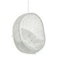 thumbnail image 3 of Modway Hide Fabric Outdoor Patio Swing Chair without Stand in White, 3 of 6