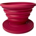 thumbnail image 2 of Collapsible Pour Over Coffee Dripper for Camp Coffee, Reusable Silicone Coffee Filter Holder for Camping Red with a 2.5ml Coffee Measuring Spoon, 2 of 8