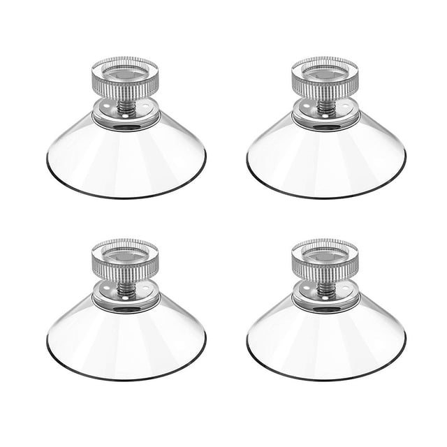 Ventouse à Vis 40mm Transparente Ventouse en Caoutchouc M4 Plastique