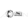 thumbnail image 1 of Aspen Fasteners No.8-32 Hex K Lock Nuts, AISI 304 18-8 Stainless Steel - 2000 Piece, 1 of 1