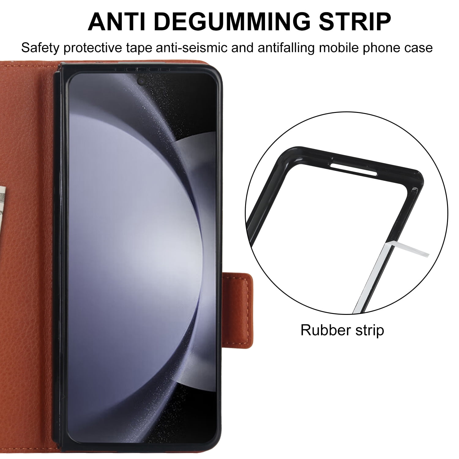 Wallet Case for Samsung Galaxy Z Fold 7 with S-Pen Holder and Credit Card Slots, Premium PU Leather RFID Blocking Magnetic Closure Flip Phone Case Cover for Samsung Galaxy Z Fold 7, Brown
