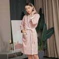 thumbnail image 2 of Couple's Waffle Knit Robes Lightweight Full-Length Spa Robes For Women Kimono Bathrobe Fast-Drying, 2 of 7