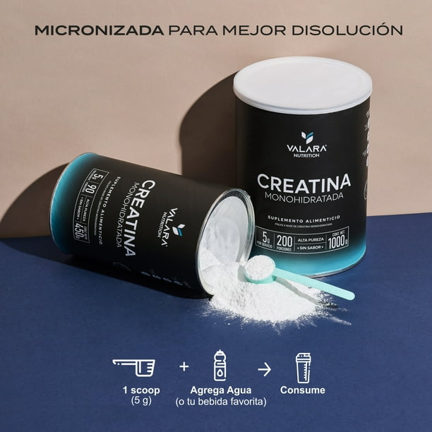 l carnitina simi Pack 2 Creatinas Valara Nutrition 450g – Potencia y Rendimiento Deportivo