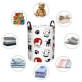 thumbnail image 6 of PAYOHTO Foldable Laundry Room Hamper Bucket Waterproof Bathroom Basket for College Student Living Room Storage Pillows Blankets Cute Dogs and Labradors, 6 of 8