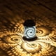 thumbnail image 4 of Lámpara de jardín de hierro con forma de caracol, con carga solar, para exteriores, proyección decorativa, para jardín, 4 of 9