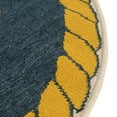 thumbnail image 4 of Unique Loom Outdoor Coastal Collection Area Rug - Anchor (7' 1" Round Ivory/Yellow), 4 of 9