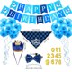 thumbnail image 3 of Accesorios para fiestas de cumpleaños de mascotas Sombrero de perro Pajarita Bufanda Triángulo Tirar Bandera Globo Set Decoración para fiestas Atrezzo, 3 of 5